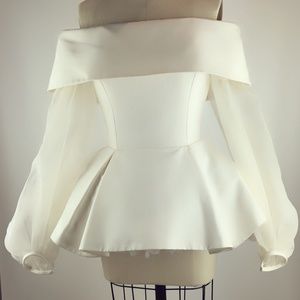 Elizabeth Kennedy Blouse white Size2